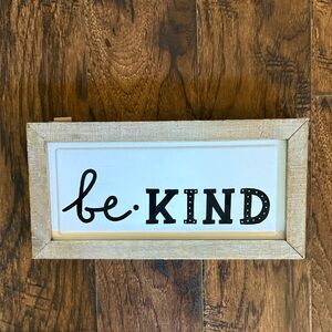 Hobby Lobby Be Kind Wall Art with Wooden Frame